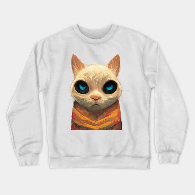 Polite Kitty Crewneck Sweatshirt by rogergren